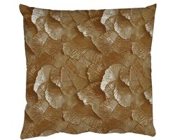 Sierkussens - Kussentjes Woonkamer - 45x45 cm - Organisch - Patroon - Bladeren - Goud