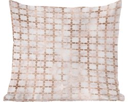 Sierkussens - Kussentjes Woonkamer - 45x45 cm - Patronen - Roségoud - Marmer - Luxe
