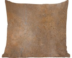 Sierkussens - Kussentjes Woonkamer - 45x45 cm - Roest print - IJzer - Bruin