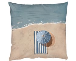 Sierkussens - Kussentjes Woonkamer - 45x45 cm - Strandlaken - Strepen - Parasol - Strand