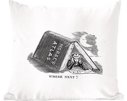 Sierkussens - Kussentjes Woonkamer - 45x45 cm - Vintage - Boek - Kamperen