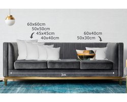 Sierkussens - Kussentjes Woonkamer - 50x30 cm - Abstract - Goud - Brons - Groen - Vormen - Modern