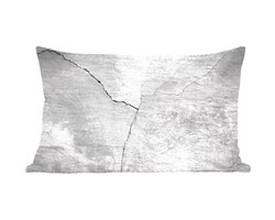 Sierkussens - Kussentjes Woonkamer - 50x30 cm - Beton - Grijs - Wit - Industrieel