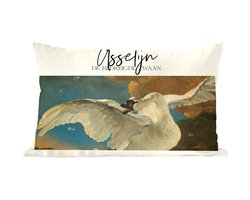 Sierkussens - Kussentjes Woonkamer - 50x30 cm - De bedreigde zwaan - Jan Asselijn - Oude meesters