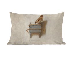 Sierkussens - Kussentjes Woonkamer - 50x30 cm - Het Puttertje - Schilderij - Fabricius - Oude Meester