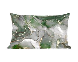 Sierkussens - Kussentjes Woonkamer - 50x30 cm - Luxe - Marmer - Groen