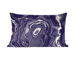 Sierkussens - Kussentjes Woonkamer - 50x30 cm - Marmer - Geode - Agaat - Goud