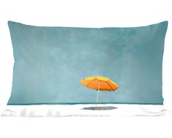 Sierkussens - Kussentjes Woonkamer - 50x30 cm - Parasol - Geel - Strand - Zee