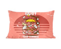 Sierkussens - Kussentjes Woonkamer - 50x30 cm - Parasol - Zomer - Vintage