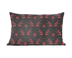 Sierkussens - Kussentjes Woonkamer - 50x30 cm - Patronen - Abstract - Groen - Jaren 20