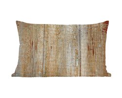 Sierkussens - Kussentjes Woonkamer - 50x30 cm - Vintage - Plank - Hout - Roest - Landelijk