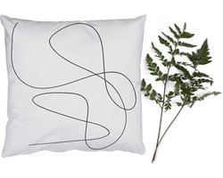 Sierkussens - Kussentjes Woonkamer - 50x50 cm - Line art - Minimalisme - Abstract