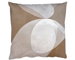 Sierkussens - Kussentjes Woonkamer - 50x50 cm - Ovale vormen - Transparant - Zachte overgang