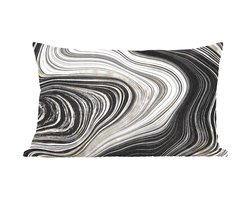 Sierkussens - Kussentjes Woonkamer - 60x40 cm - Agaat steen - Marmer - Goud - Edelstenen