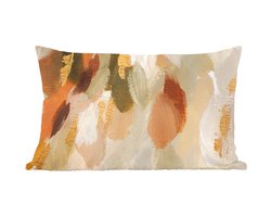 Sierkussens - Kussentjes Woonkamer - 60x40 cm - Kunst - Verf - Rood