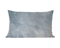 Sierkussens - Kussentjes Woonkamer - 60x40 cm - Muur - Blauw - Oranje - Beton