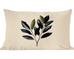 Sierkussens - Kussentjes Woonkamer - 60x40 cm - Ovaal - Olijfgroen - Simpel