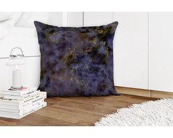 Sierkussens - Kussentjes Woonkamer - 60x60 cm - Agaat steen - Black en gold - Edelsteen