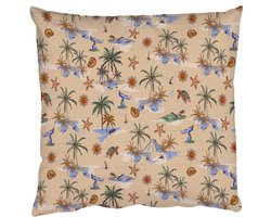 Sierkussens - Kussentjes Woonkamer - 60x60 cm - Kust - Zee - Eiland - Walrus