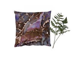 Sierkussens - Kussentjes Woonkamer - 60x60 cm - Marmer - Goud - Roze