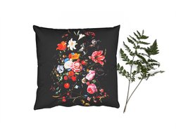 Sierkussens - Kussentjes Woonkamer - 60x60 cm - Oude meesters - Kunst - Vaas met bloemen - Jan Davidsz de Heem