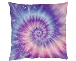 Sierkussens - Kussentjes Woonkamer - 60x60 cm - Pasteltinten - Paars - Spiraal - Marmer