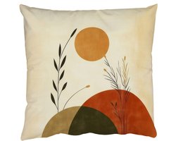 Sierkussens - Kussentjes Woonkamer - 60x60 cm - Planten - Abstract - Vormen