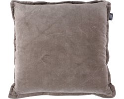 Sierkussens - sierkussenhoes 50x50 - katoen - taupe
