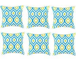 Sierkussens voor Tuin - Tuinstoelkussens - Tuinsierkussens - Decoratieve Kussens Woonkamer - Waterbestendig Tuinkussens - Buitenkussens - Binnenkussen 45x45 cm - (6 stuks)