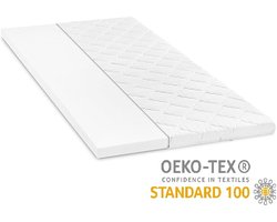 Siesta Bedding® – Emma – Wolkzachte Slaapcomfort 3D Topper – Ultiem Slaapcomfort van 12 cm – Afneembare en Wasbare Bamboe Hoes – 140x200 Topper