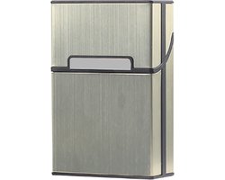 Sigaretten Doosje - Sigarettenhouder - Sigaretten Box - Opbergdoosje - Weersbestendig - Aluminium - Goud