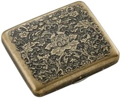 Sigaretten Doosje - Sigarettenhouder - Sigarettenbox - Weerbestending - Metallic - Klassiek metalen sigarettenetui, retro sigarettenetui, sigarettendoosje, sigarettenhouder, metalen sigarettenetui, draagbaar vintage