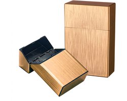 Sigarettendoosje Goud - Sigaretten Box - Weerbestendig – 20 Sigaretten
