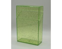 sigarettendoosjes / Sigarettenhouder - Groene Glitter Sigaretten Box voor uw pakje - Opbergdoosje - Koker