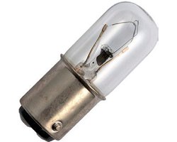 Signaallamp Ba15d 24V 10W - 416 mAh - Per stuk - T16 Gloeilamp Ø16mm - 45mm - 2500K - Dimbaar