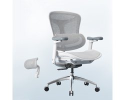 SIHOO Doro C300L Ergonomische Bureaustoel - 4D Armleuningen - Zelfaanpassende Lendensteun - Verstelbare Rugleuning - Mesh Rugleuning - 150kg - Kantoor/Thuis/Gaming - Inclusief gratis hoofdsteun - Wit