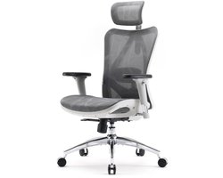 SIHOO M57 Ergonomische Bureaustoel - Verstelbare Hoge 3D-rugleuning - Armleuning - Computer-Bureaustoel - Wit