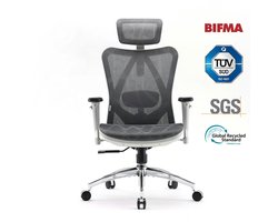 SIHOO M57 Ergonomische Bureaustoel - Verstelbare Lendensteun - 3D Armleuning - Hoogteverstelling - Bureaustoelen voor Volwassenen tot 150kg - Wit