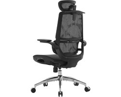 SIHOO M59 Ergonomische Bureaustoel - 3D Opklapbare Armleuningen - Dubbel Rugleuningontwerp en Dynamische Lendensteun - Kantoor/Thuis/Gaming - Zwart