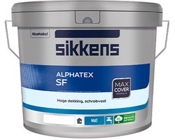 Sikkens Alphatex SF - 10 liter - RAL 9010 - Muurverf - Latex