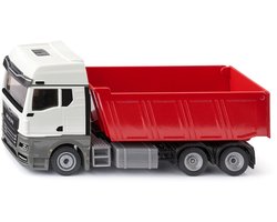 SIKU 3518, MAN kiepwagen, 1:50, metaal/kunststof, rood/wit, speelgoedvrachtwagen voor kinderen, kiepbak, robuust design