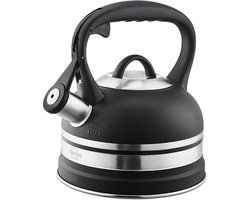 SILBERTHAL - Waterkoker - alle soorten fornuizen, ook inductie - RVS - 1,6 liter - zwart