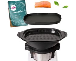 Silicone steambakvorm met receptenboekje - Ovenschaal compatibel met Silvercrest Monsieur Cuisine - Inlegbodem Monsieur Cuisine Connect Smart Trend accessoires