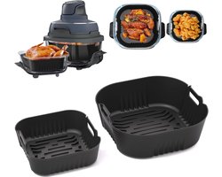 Siliconen Airfryer Liner voor 4-in-1 Glazen Airfryer, Perfecte Bakmat voor Gezond Koken en Makkelijk Schoonmaken, Geschikt voor FN101 en Andere Modellen