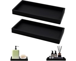 Siliconen badkamerplank - set van 2 stuks - gemakkelijk te reinigen - georganiseerde badkameraccessoires - opbergsysteem