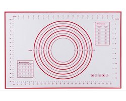 Siliconen Bakmat non-Stick - voor fondant, deeg, isomalt - uitrolmat - 60 x 40 cm. Tasty Me.