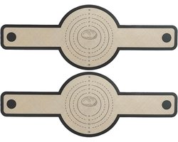 Siliconen bakmat voor Oven - siliconen mat - bakken met lange handgrepen - herbruikbare bakmat, brood, broodbakmat, accessoires - 2 stuks