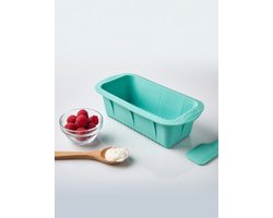 Siliconen Bakvorm Rechthoek – Bananenbrood & Brownie Vorm – Pastel Blauw – BPA-vrij