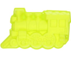 Siliconen bakvorm trein geel