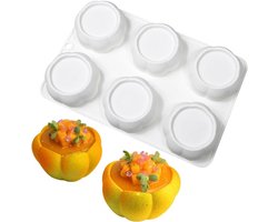 Siliconen bakvorm voor mousse en dessert - Cake mold voor chocolade, zeep en kaarsen - 6 gaten cilindervormige mousse vorm - DIY bakwaren